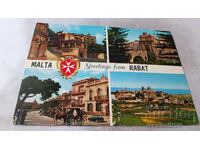 Postcard Malta Greetings from RABAT Collage
