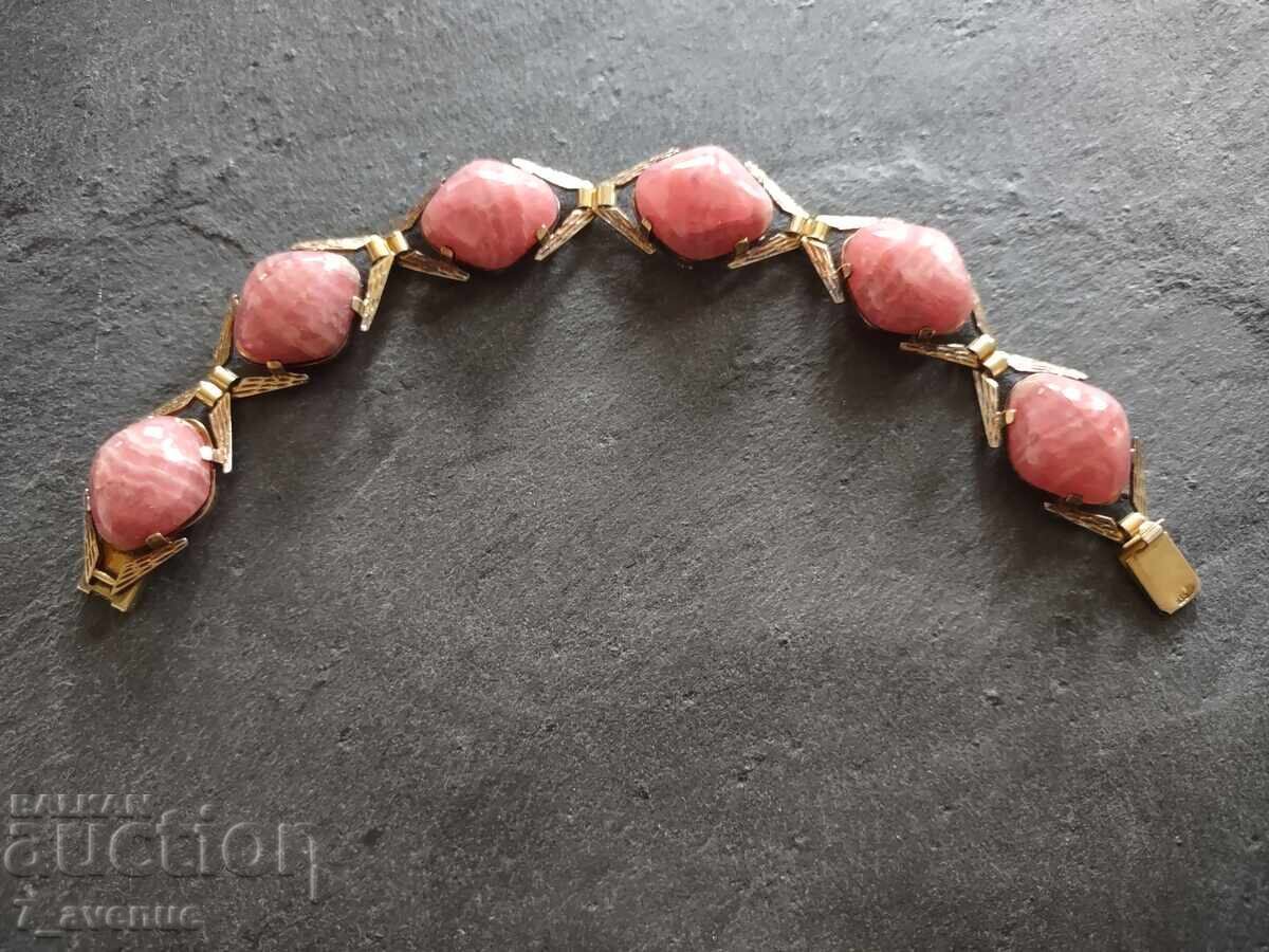 Auction  Necklace, silver with natural stone, beautiful craftsmanship 26.10.25