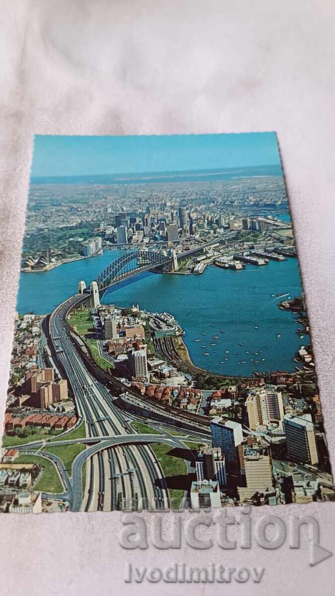 P K North Sydney and Harbour Bridge Viewed from the Air P K North Sydney and Harbour Bridge Viewed from the Air