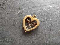 Pandantiv inimă cu pietre: Granat, lucrare frumoasă 26.10.25