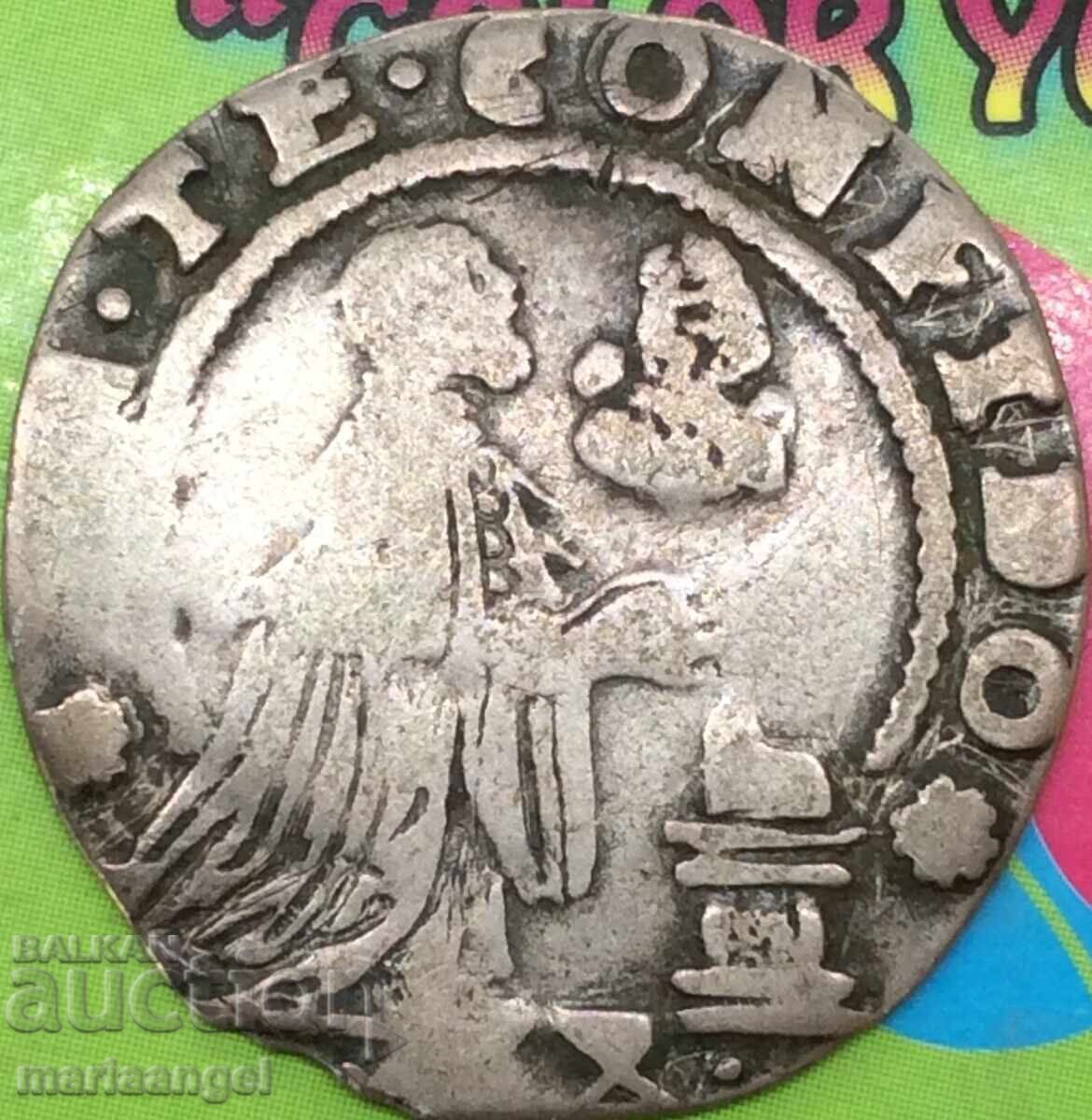 Venice 20 Soldi Italy 1 Liretta Doge Alvise Contarini Silver - 5 Venice 20 Soldi Italy 1 Liretta Doge Alvise Contarini Silver - 5