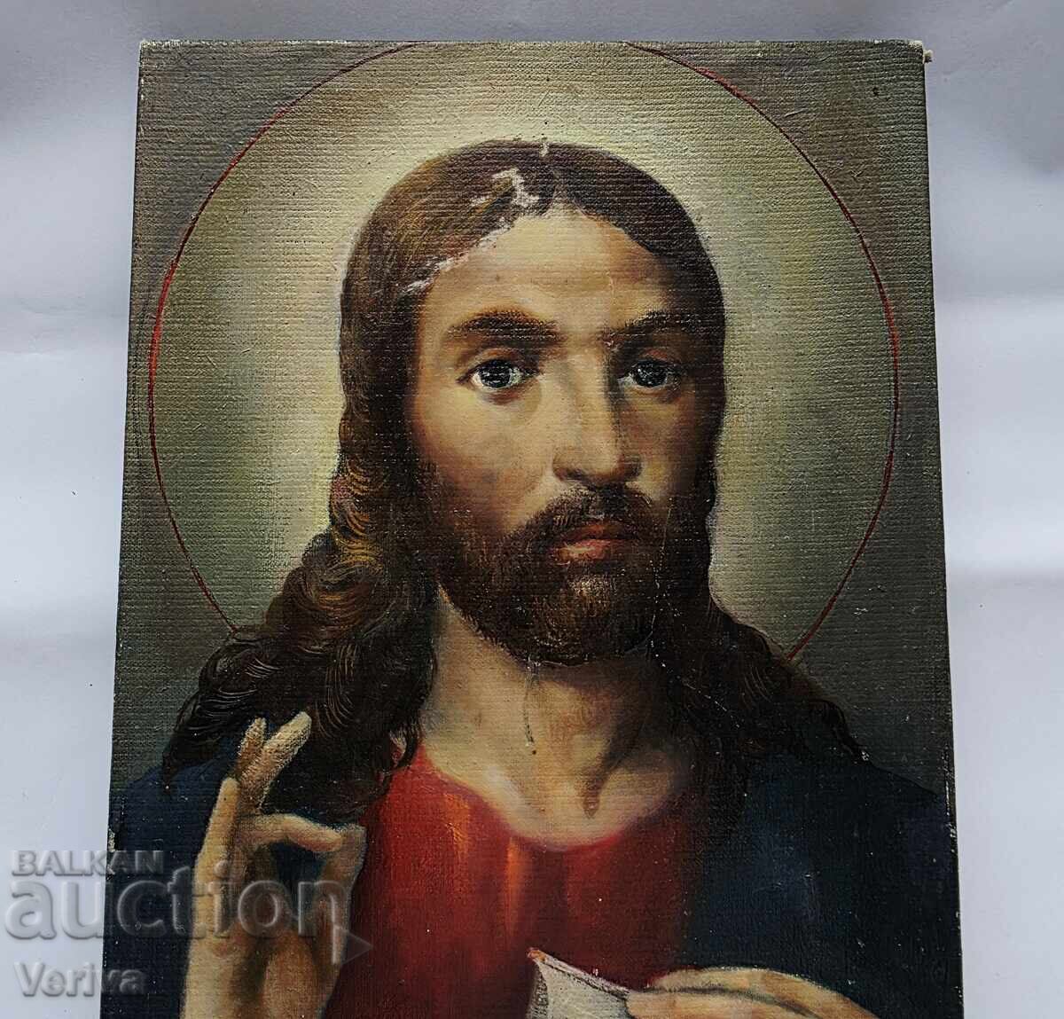 ΧΡΙΣΤΟΣ ΠΑΝΤΟΚΡΑΤΟΡ, ΧΕΙΡΟΠΟΙΗΤΗ ΠΑΛΑΙΑ ΕΙΚΟΝΑ με τιμή 16.00 BGN | € 8.18 ΧΡΙΣΤΟΣ ΠΑΝΤΟΚΡΑΤΟΡ, ΧΕΙΡΟΠΟΙΗΤΗ ΠΑΛΑΙΑ ΕΙΚΟΝΑ με τιμή 16.00 BGN | € 8.18