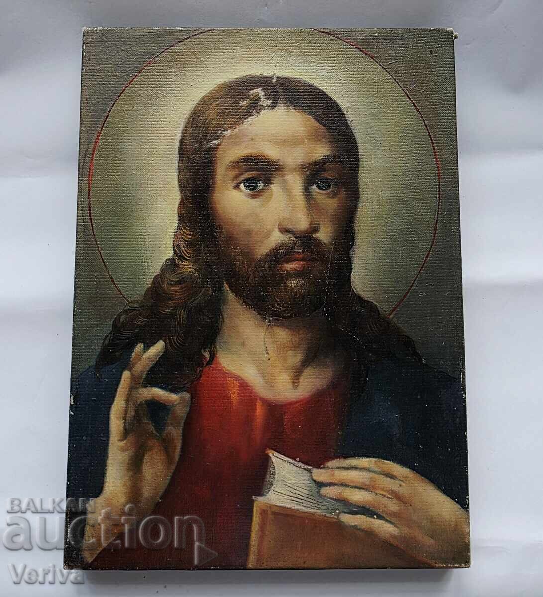 ΧΡΙΣΤΟΣ ΠΑΝΤΟΚΡΑΤΟΡ, ΧΕΙΡΟΠΟΙΗΤΗ ΠΑΛΑΙΑ ΕΙΚΟΝΑ ΧΡΙΣΤΟΣ ΠΑΝΤΟΚΡΑΤΟΡ, ΧΕΙΡΟΠΟΙΗΤΗ ΠΑΛΑΙΑ ΕΙΚΟΝΑ