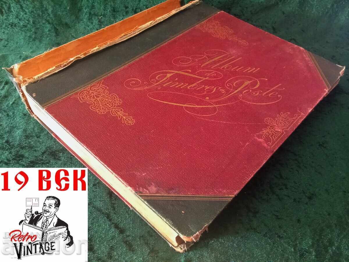 INTERNATIONAL POSTAL ALBUM OF - 19TH CENTURY