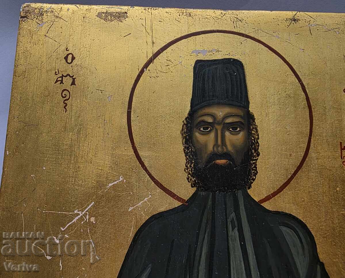 OLD GREEK ICON FROM THE ISLAND OF CRETE FIRST HALF OF THE 20TH CENTURY - 5 OLD GREEK ICON FROM THE ISLAND OF CRETE FIRST HALF OF THE 20TH CENTURY - 5