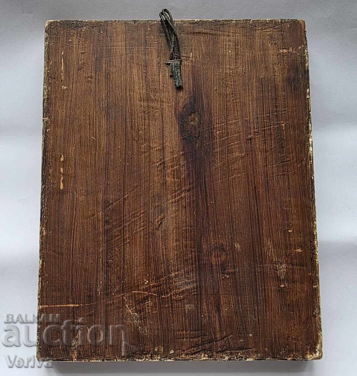 OLD GREEK ICON FROM THE ISLAND OF CRETE FIRST HALF OF THE 20TH CENTURY - 7 OLD GREEK ICON FROM THE ISLAND OF CRETE FIRST HALF OF THE 20TH CENTURY - 7