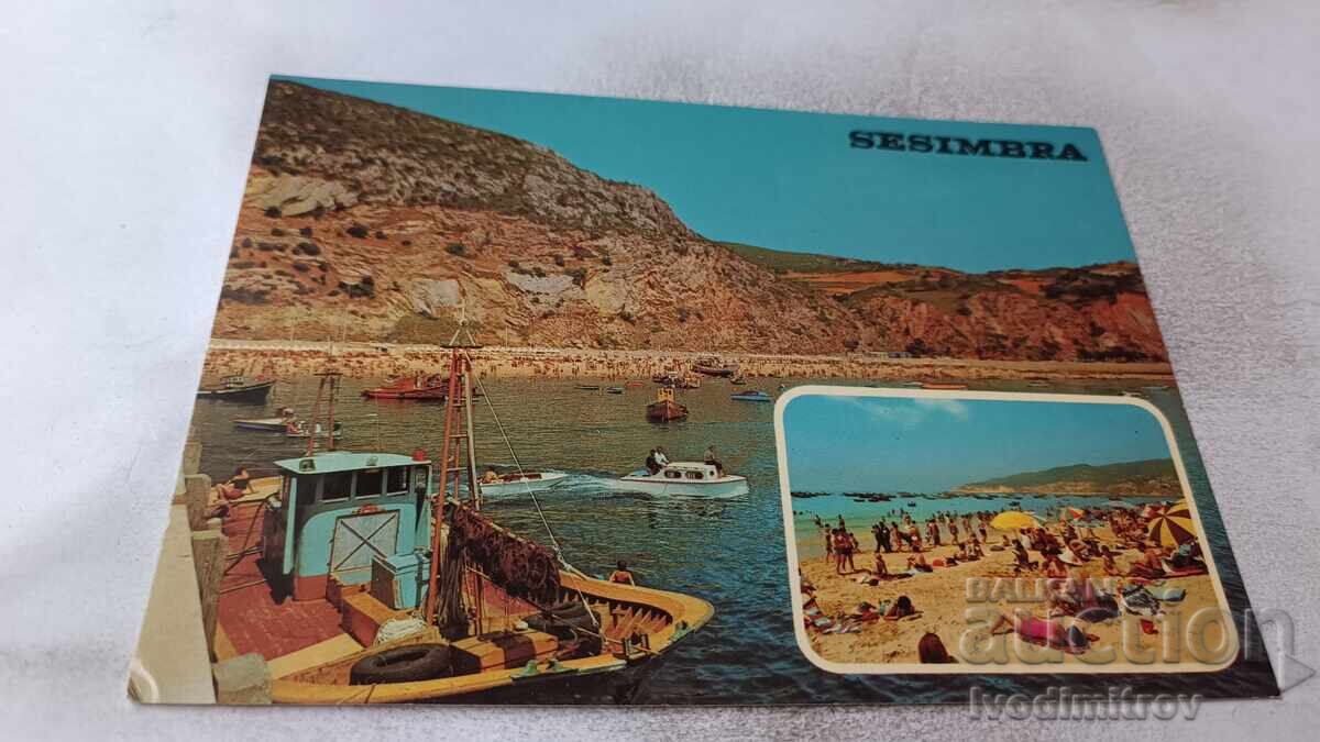 Postcard SESIMBRA, Portugal 1974