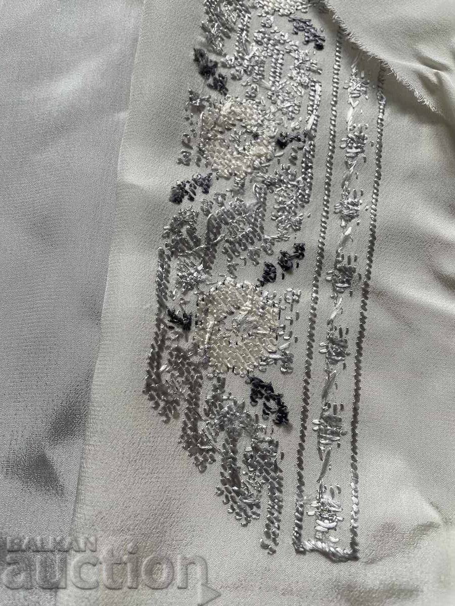 Μπλούζα από φυσικό μετάξι, κεντημένη στο χέρι με χρυσό κλωστή - 5