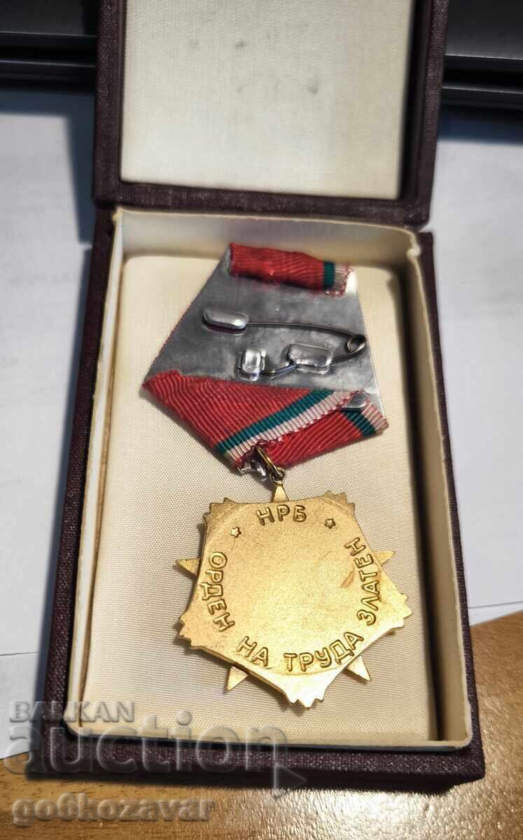 Order of Labor gold 1st degree with price € 18.87 | 36.91 BGN