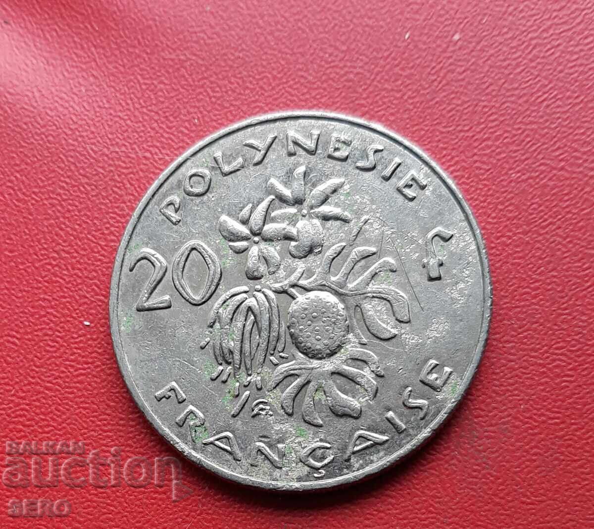 French Polynesia - 20 Francs 2004