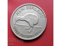 New Zealand - 1 Florin 1961