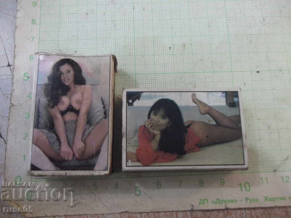 Lot de 2 bucăți de chibrituri cu imagini de femei