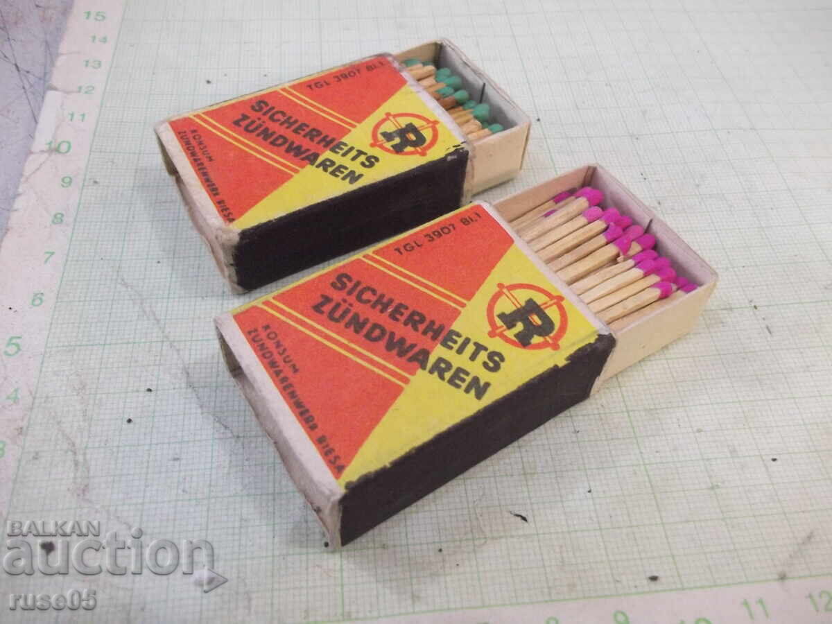 Licitație Lot de 2 buc. chibrituri "SICHERHEITS ZÜNDWAREN"