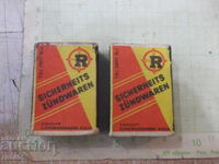Lot de 2 buc. chibrituri "SICHERHEITS ZÜNDWAREN"