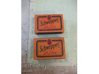 Lot of 2 "Schweppes" matchboxes