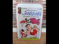 Placă metalică Familia Flintstone Fred animație Pebbles Bam Bam