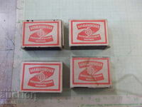 Lot de 4 bucăți de chibrituri sovietice