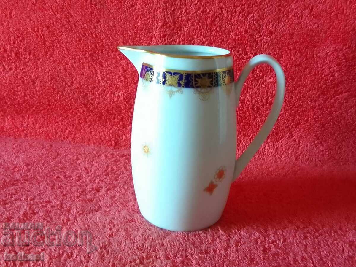 Δημοπρασία JLMENAU Παλιά πορσελάνινη κανάτα λατιέρα κοβάλτιο επιχρύσωση Γερμανία