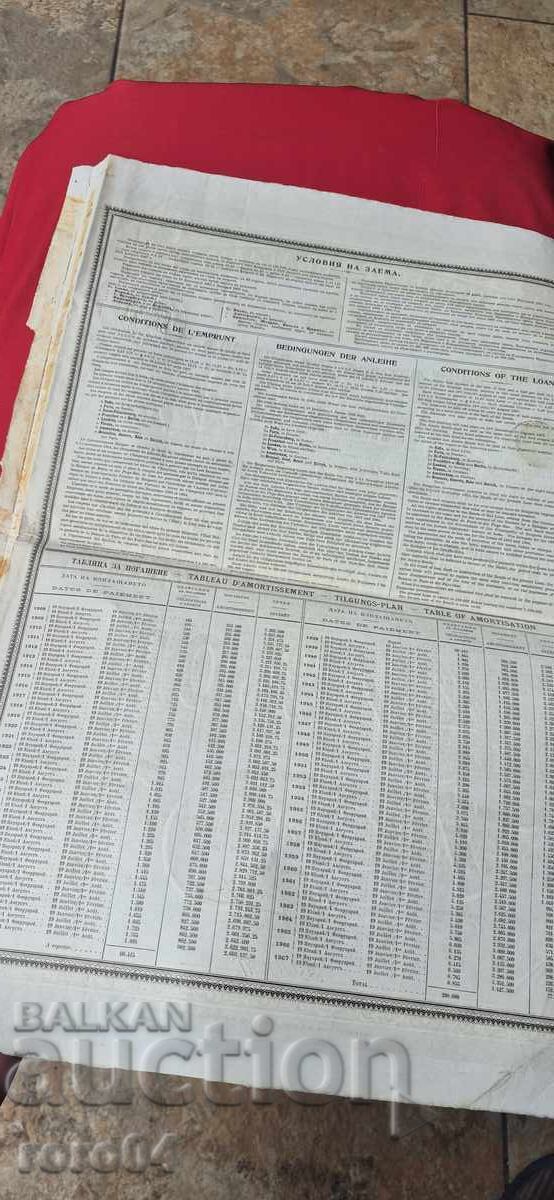 BOND - PRINCIPALITY OF BULGARIA - 5