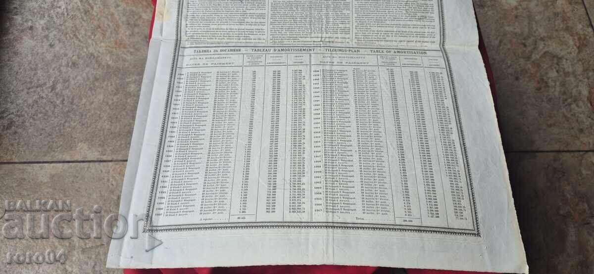 BOND - PRINCIPALITY OF BULGARIA - 6