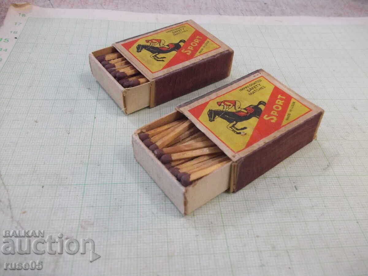 Licitație Lot de 2 buc. chibrituri "SPORT"