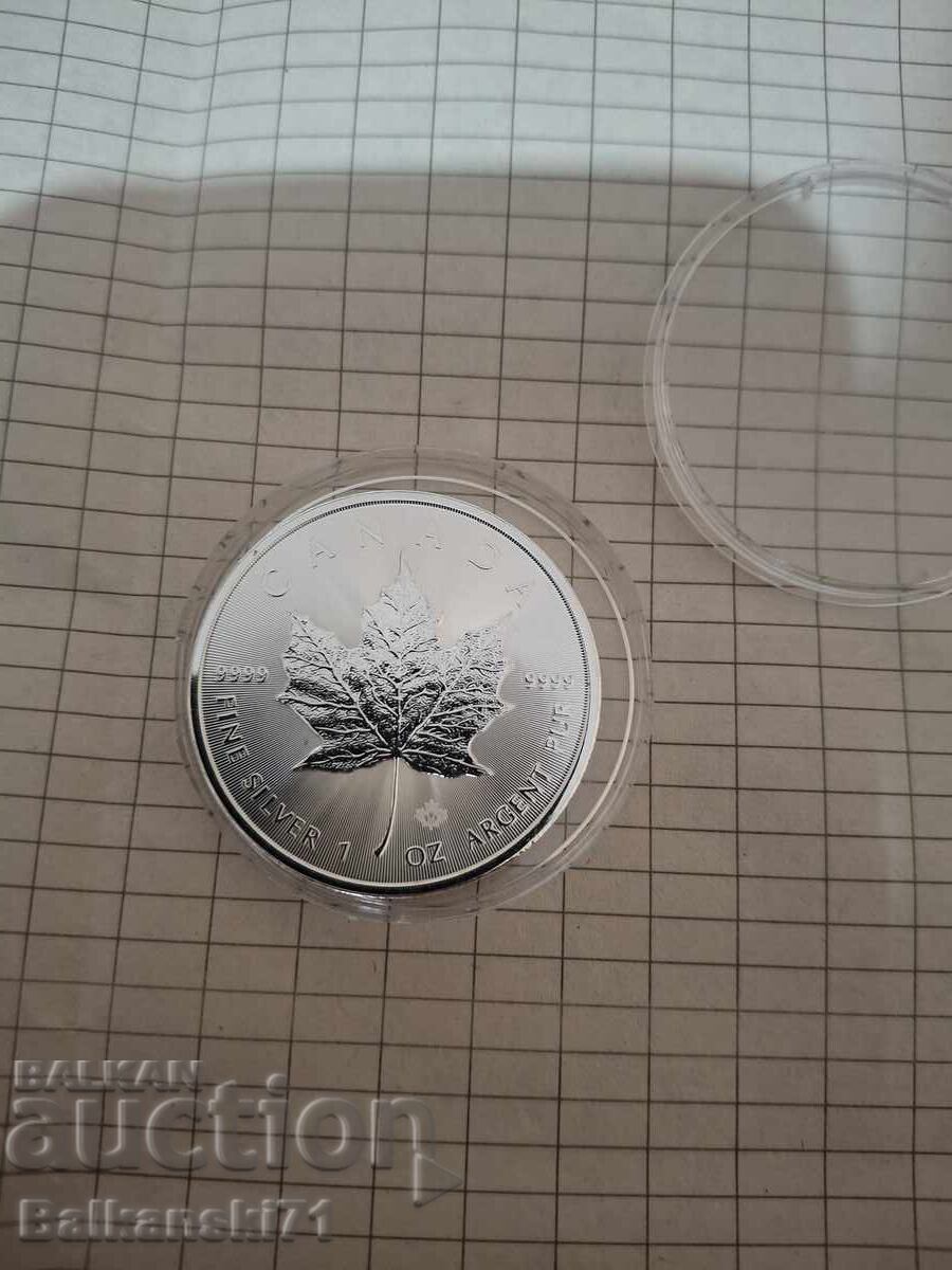 1 oz ασημένιο Κάναδικο Σφενδάμι 2022 Canada με τιμή 110.00 BGN | € 56.24 1 oz ασημένιο Κάναδικο Σφενδάμι 2022 Canada με τιμή 110.00 BGN | € 56.24