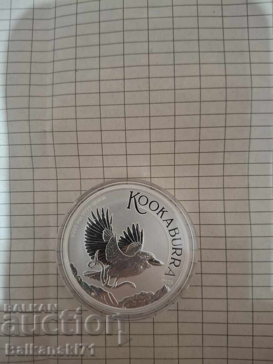 1 oz argint Kookaburra 2024 Australia 1 oz argint Kookaburra 2024 Australia