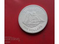 Insula Tuvalu - 10 dolari 1979 - tiraj 5000 bucăți