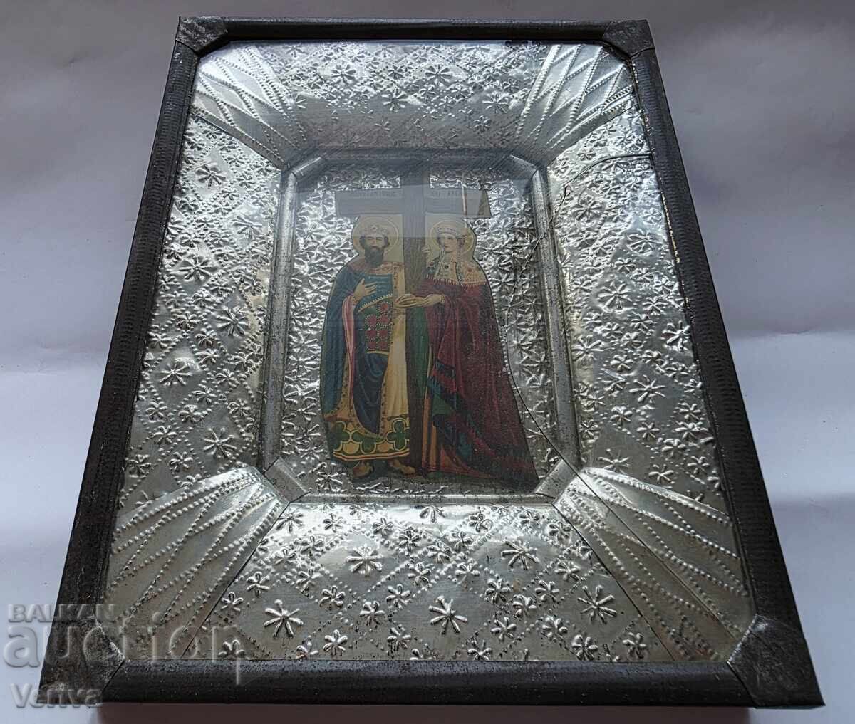 Delivery of Greek Icon of Saints Constantine and Helen - 1954 Delivery of Greek Icon of Saints Constantine and Helen - 1954