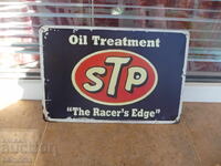 Plăcuță metalică STP schimb ulei motor lichid de frână