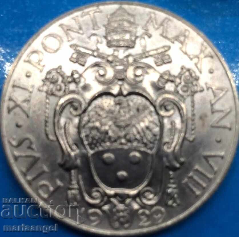 2 Lire 1929 Vatican John the Baptist - Rare Year!!! - 6