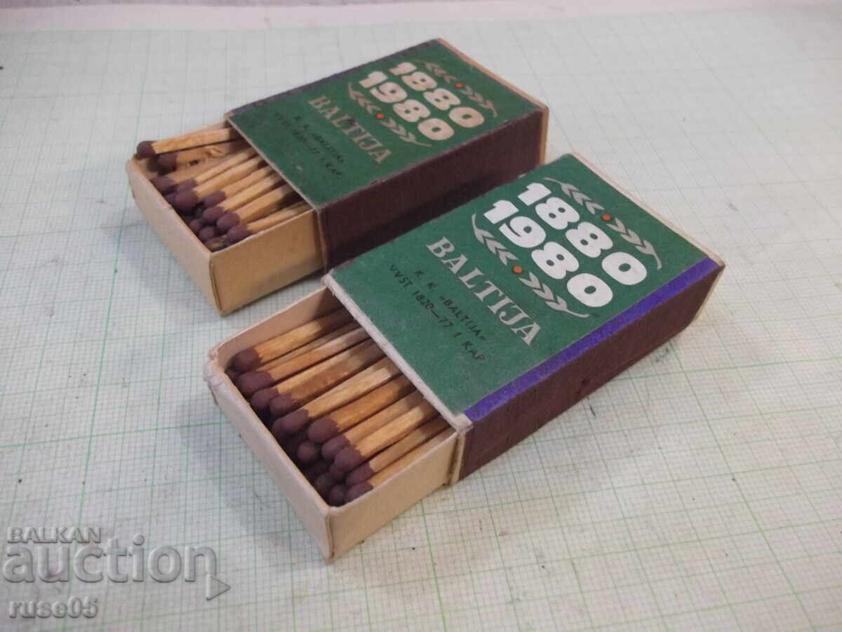 Licitație Lot de 2 cutii de chibrituri "BALTIJA" letone