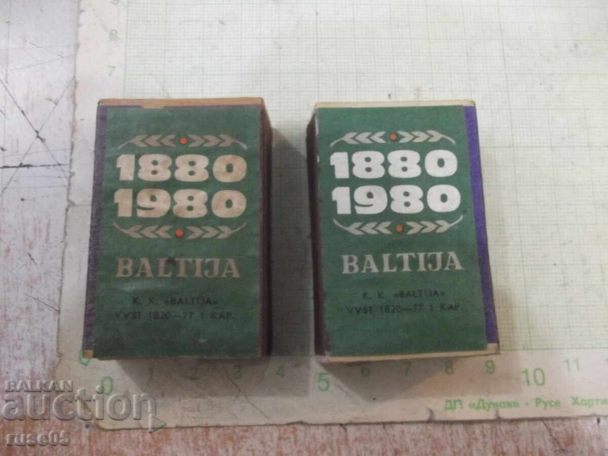 Lot de 2 cutii de chibrituri "BALTIJA" letone