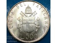 500 lira 1981 Vatican John Paul II silver