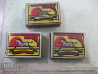 Lot de 3 cutii de chibrituri "ZEBRA" - 2