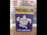 Placă metalică Michelin service anvelope schimb iarnă vară vulcanizare