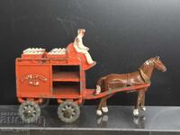 Matchbox LESNEY 7A Căruță cu cai pentru lapte 1954-1960 god