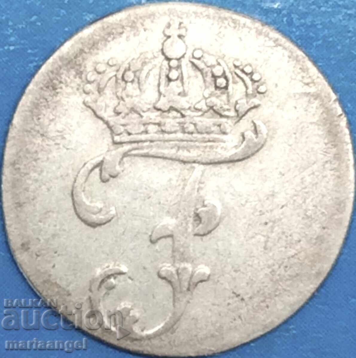 Licitație Germania Mecklenburg-Schwerin 1 Șiling 1772 argint - rar Licitație Germania Mecklenburg-Schwerin 1 Șiling 1772 argint - rar