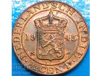 Netherlands Indies 1/2 cent 1945
