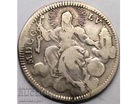 Διπλό Giulio 1755 Vatican Benedict XIV Ασημένιο