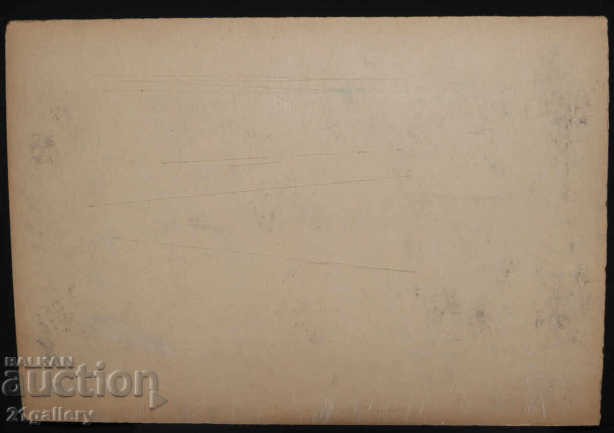 Tablou vechi, culori tempera, peisaj - 5 Tablou vechi, culori tempera, peisaj - 5