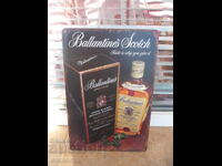 Placă metalică whisky Ballantine's Scotch scoțian reclamă