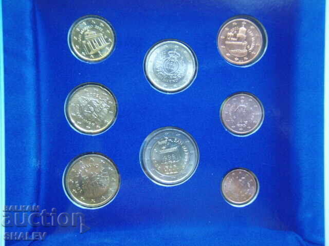 Livrarea San Marino 2002 set - set (serie de 8 monede San Marino) Unc