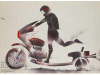 Ljudmil Dimitrov compoziție abstractă afiș 1983