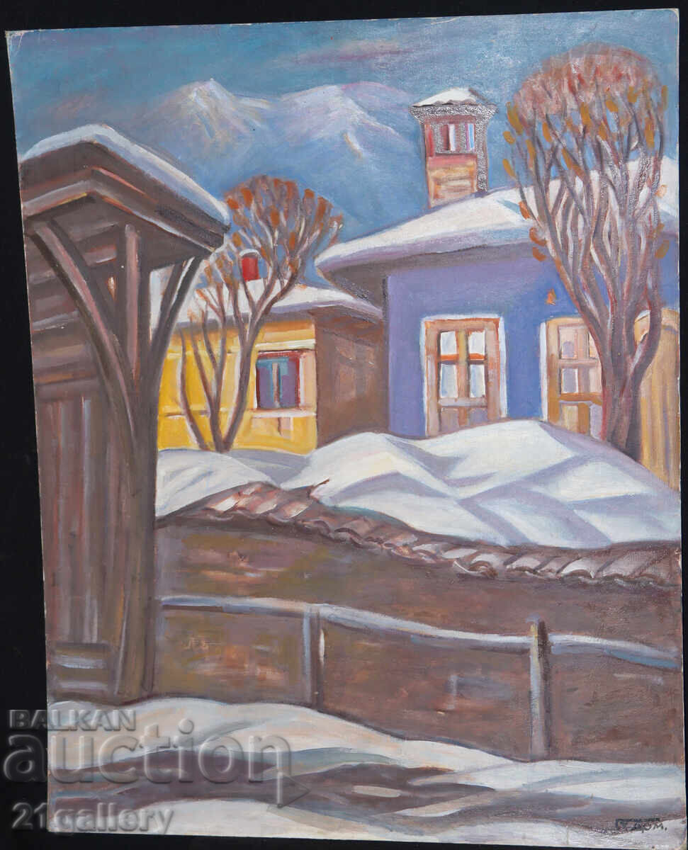 Prof. Stoyan Domuschiev (1935-2021) Landscape / oil paints with price 800.00 BGN | € 409.03