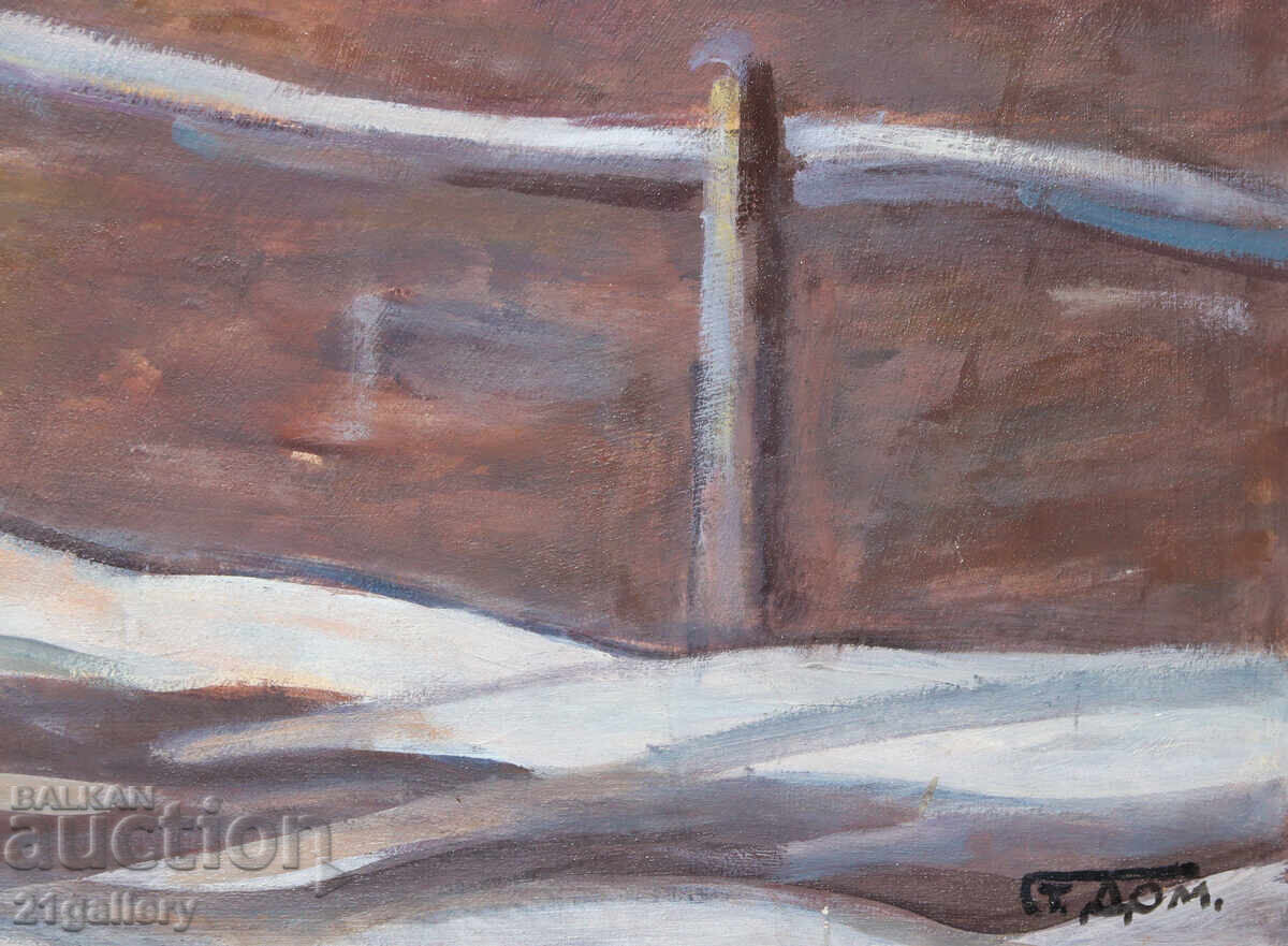 Prof. Stoyan Domuschiev (1935-2021) Landscape / oil paints - 6