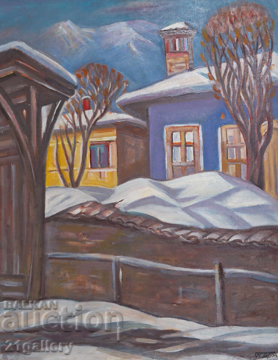 Prof. Stoyan Domuschiev (1935-2021) Landscape / oil paints