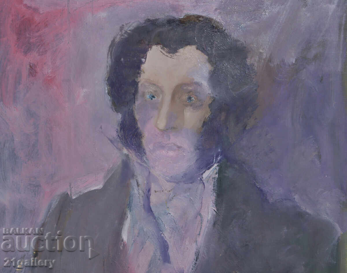 Delivery of Contemporary Oil Painting Portrait of Alexander Pushkin
