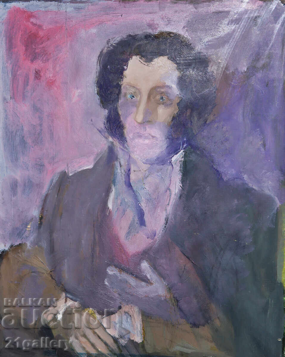 Contemporary Oil Painting Portrait of Alexander Pushkin