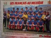 Fotbal - Afiș de la revista Mondial - Franța
